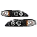 Spyder Automotive 94-98 MUSTANG 1PC PROJECTOR HEADLIGHTS-LED HALO-AMBER REFLECTOR-LED ( REPLACEABL 5010391